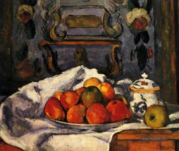 Teller mit Äpfeln Paul Cezanne Stillleben Impressionismus Ölgemälde